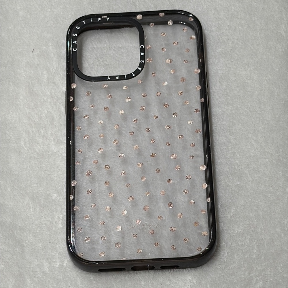 iPhone 14 Pro Max 6.7” Casetify Gold Dot Textured Phone Case